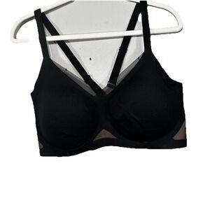 Honey Love Bra Black 2XL Wireless Strappy Supportive Confort Gently Used